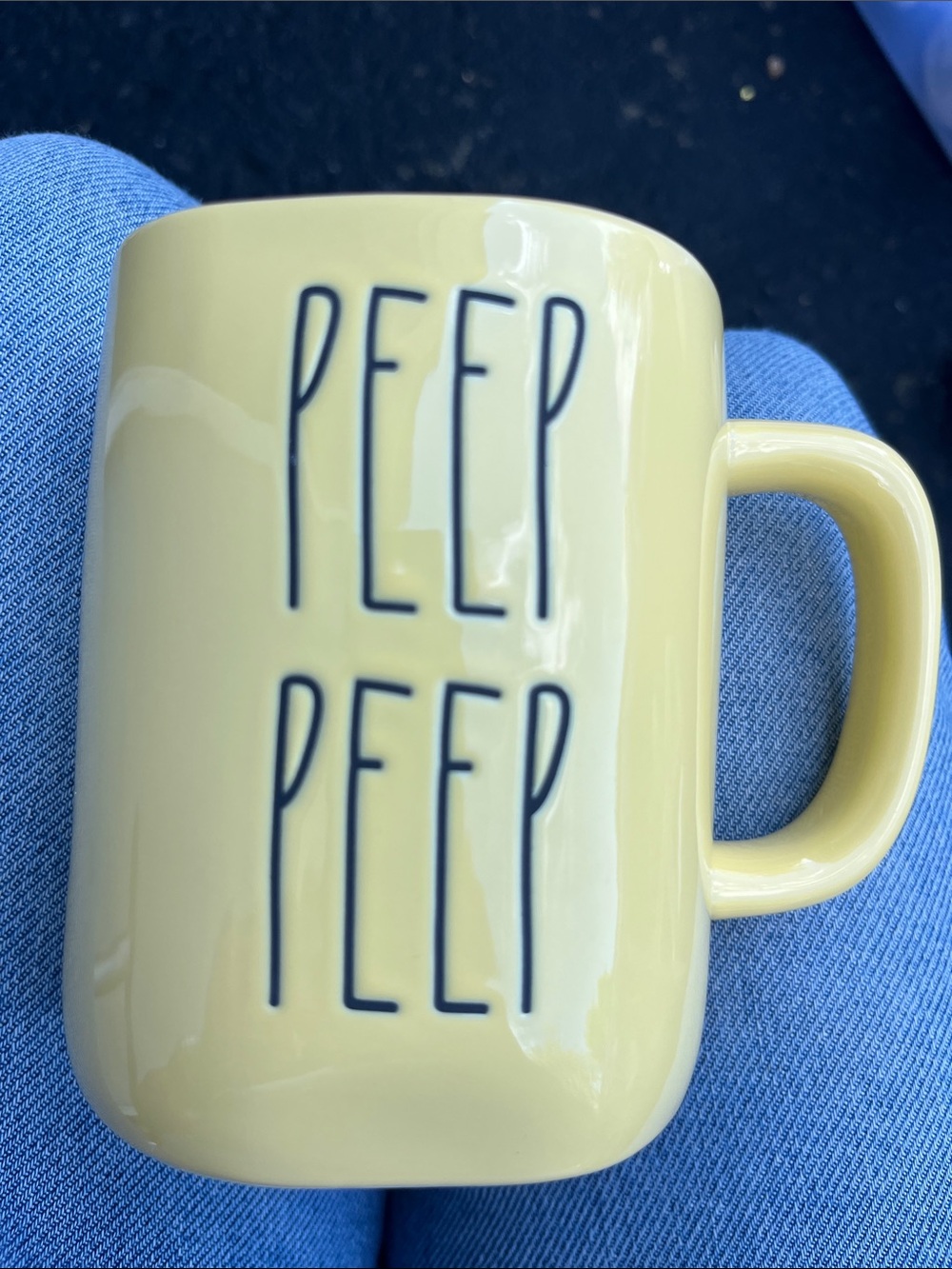 Rae Dunn Yellow Ceramic Mug - Artisan Collection